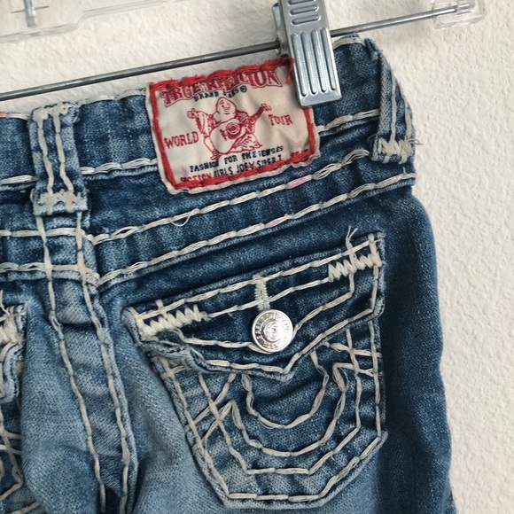 True Religion Joey Super T Stitched Denim Jeans - Picture 4 of 6